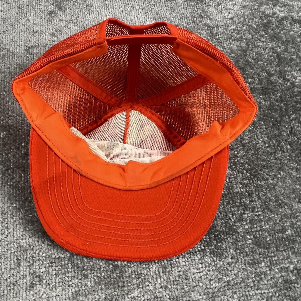 Vintage Texas Longhorns Hat Cap Mens One Size Orange NCAA Football Mesh Trucker - Picture 5 of 12